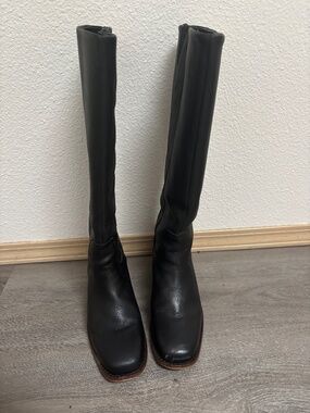 Portland Leather Patina Oslo Knee High Boots Black 10